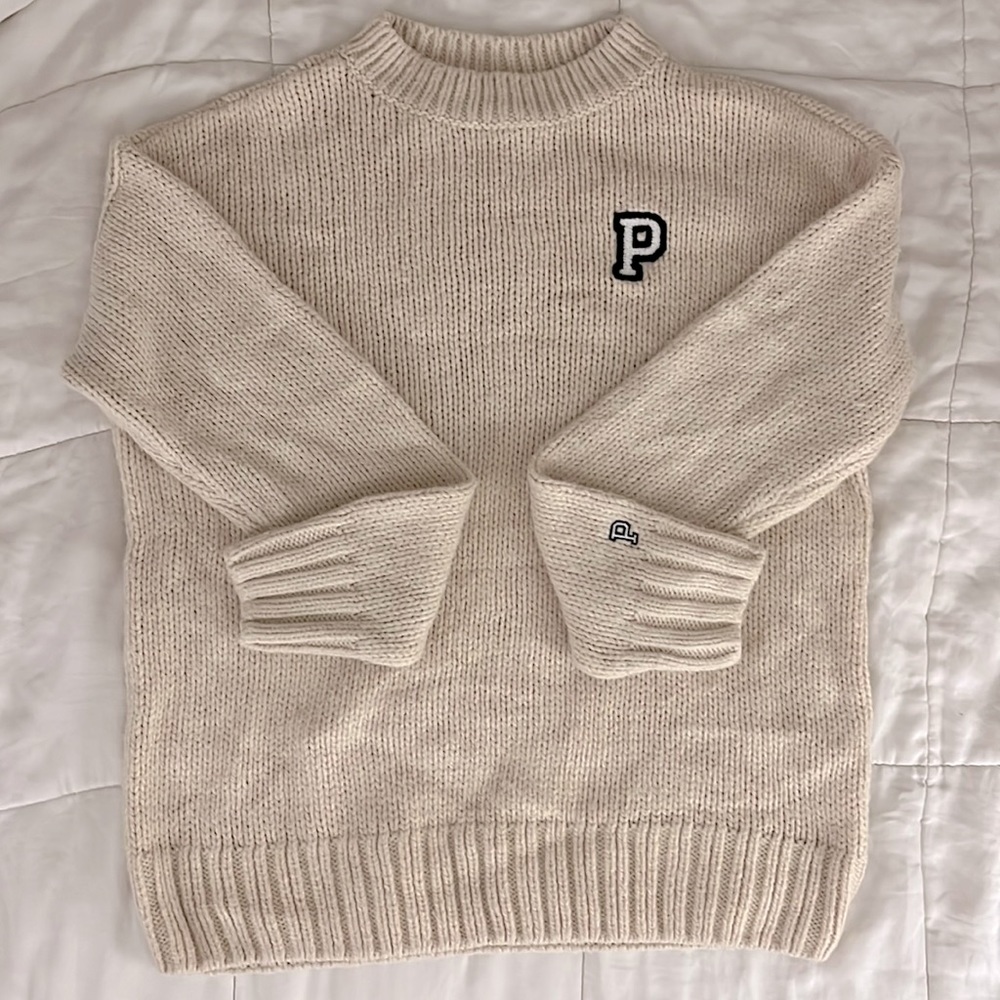 ~victoria’s secret pink oversized knitted sweatshirt